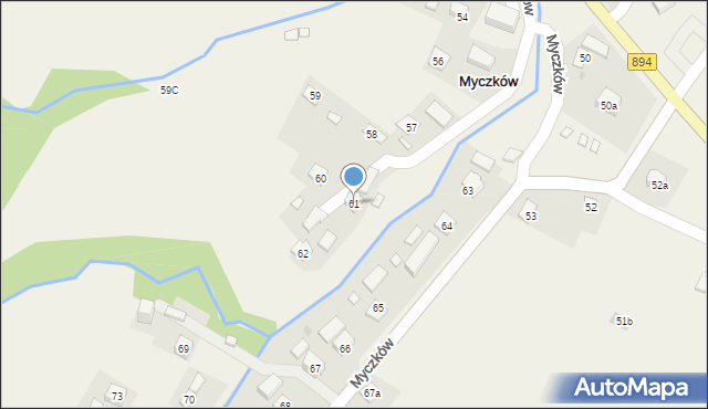 Myczków, Myczków, 61, mapa Myczków