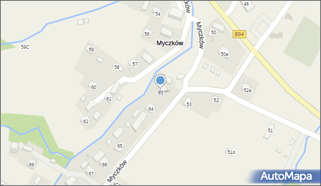 Myczków, Myczków, 63, mapa Myczków