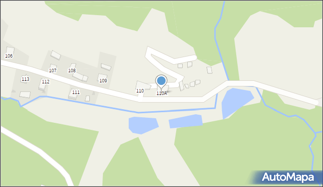 Myczkowce, Myczkowce, 110A, mapa Myczkowce