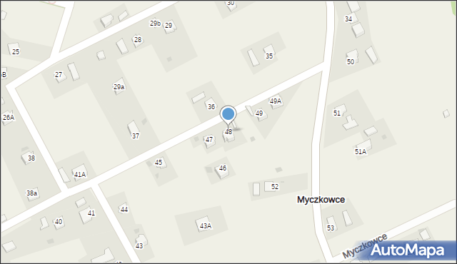 Myczkowce, Myczkowce, 48, mapa Myczkowce