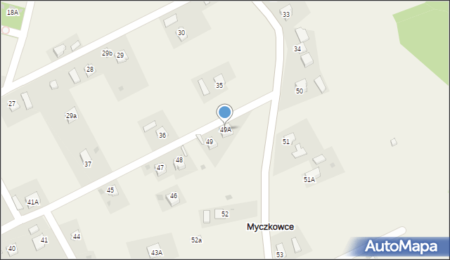 Myczkowce, Myczkowce, 49A, mapa Myczkowce