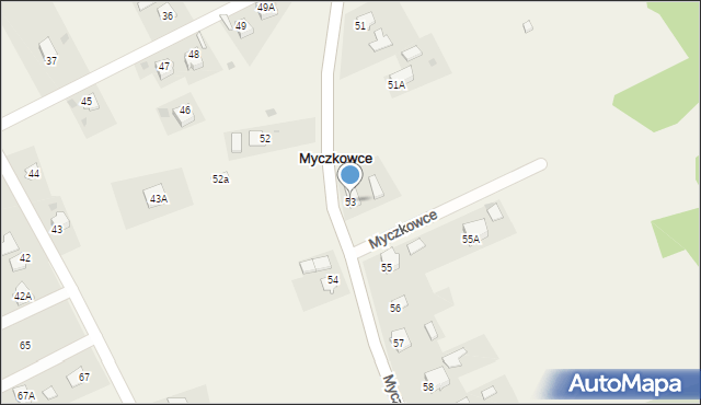 Myczkowce, Myczkowce, 53, mapa Myczkowce