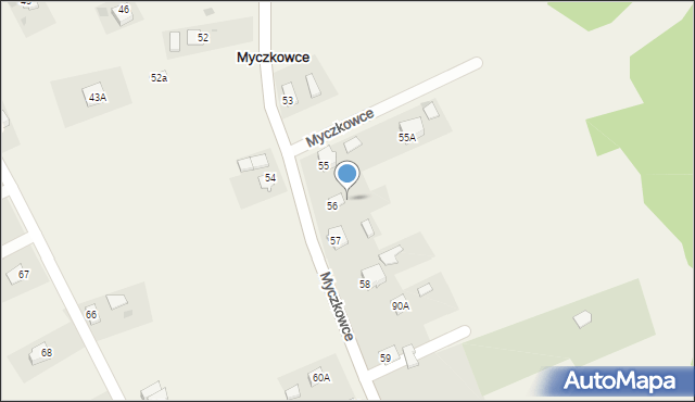 Myczkowce, Myczkowce, 56a, mapa Myczkowce