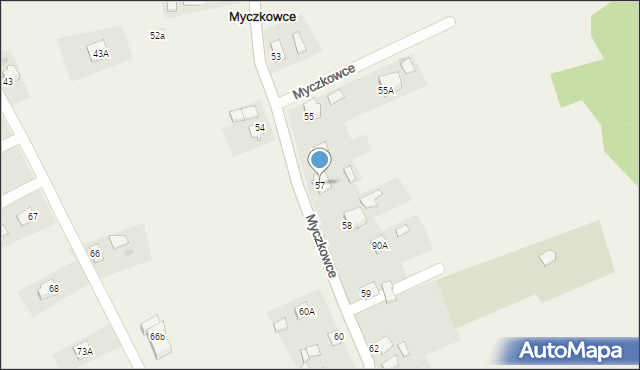 Myczkowce, Myczkowce, 57, mapa Myczkowce