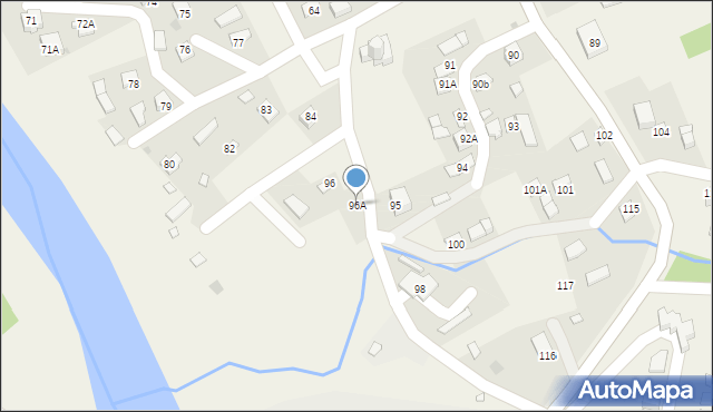 Myczkowce, Myczkowce, 96A, mapa Myczkowce