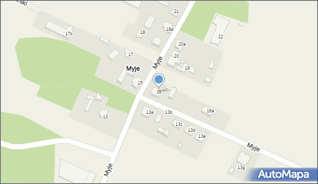 Myje, Myje, 16, mapa Myje