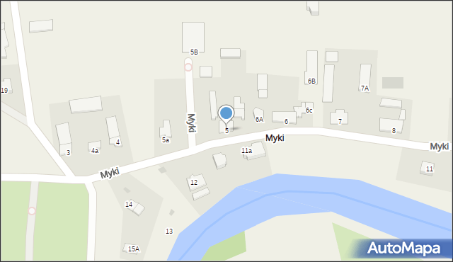 Myki, Myki, 5, mapa Myki