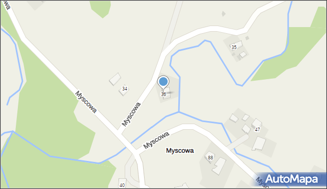 Myscowa, Myscowa, 36, mapa Myscowa