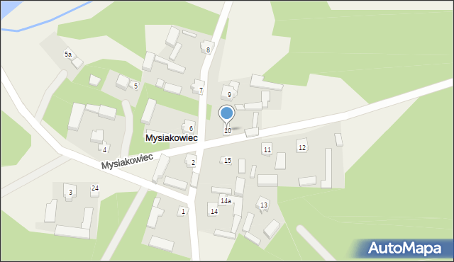 Mysiakowiec, Mysiakowiec, 10, mapa Mysiakowiec