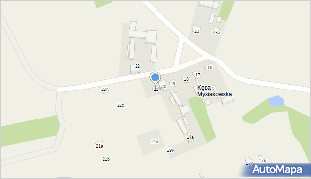 Mysiakowiec, Mysiakowiec, 21, mapa Mysiakowiec