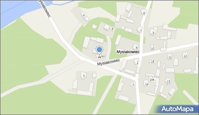 Mysiakowiec, Mysiakowiec, 4a, mapa Mysiakowiec