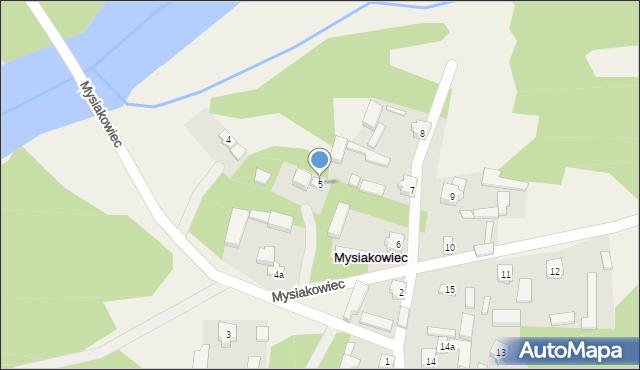 Mysiakowiec, Mysiakowiec, 5, mapa Mysiakowiec