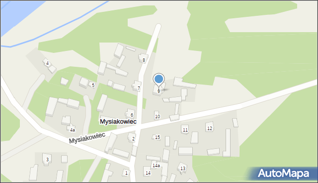 Mysiakowiec, Mysiakowiec, 9, mapa Mysiakowiec