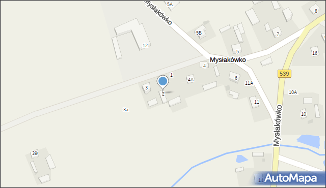 Mysłakówko, Mysłakówko, 2, mapa Mysłakówko