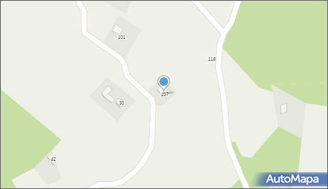 Myślec, Myślec, 107, mapa Myślec