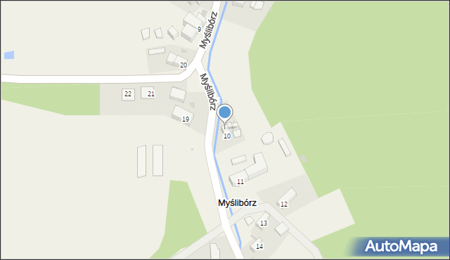 Myślibórz, Myślibórz, 10A, mapa Myślibórz