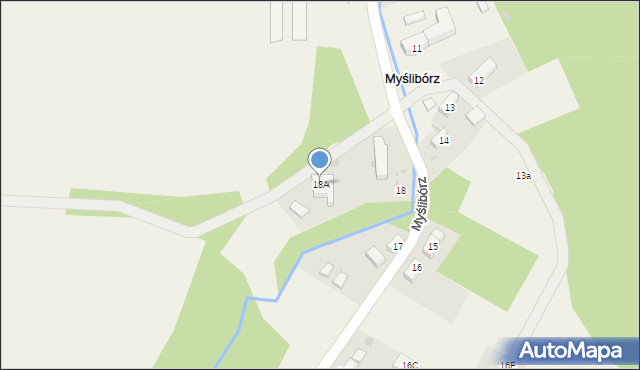 Myślibórz, Myślibórz, 18A, mapa Myślibórz