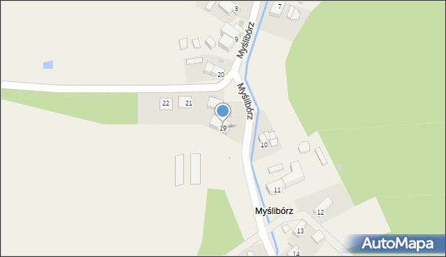 Myślibórz, Myślibórz, 19, mapa Myślibórz