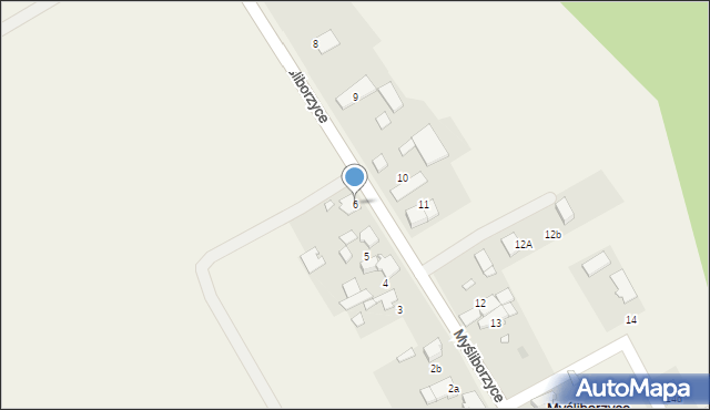 Myśliborzyce, Myśliborzyce, 6, mapa Myśliborzyce