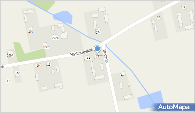 Myśliszewice, Myśliszewice, 13, mapa Myśliszewice