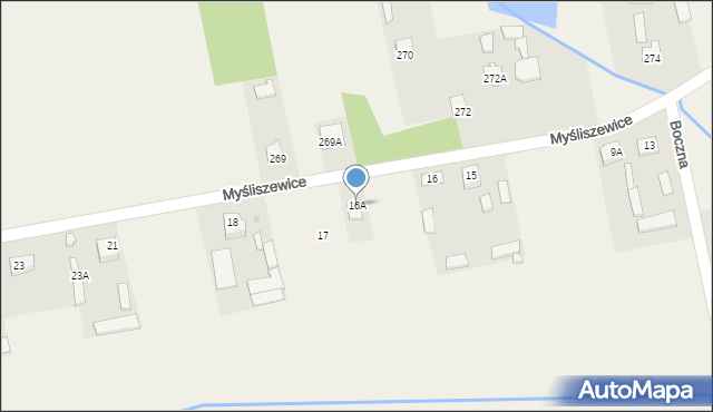 Myśliszewice, Myśliszewice, 16A, mapa Myśliszewice