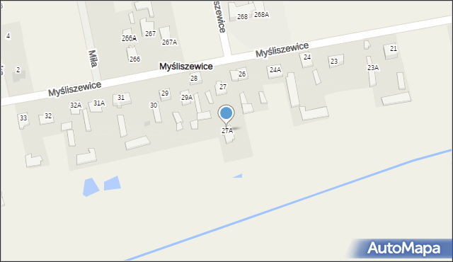 Myśliszewice, Myśliszewice, 27A, mapa Myśliszewice