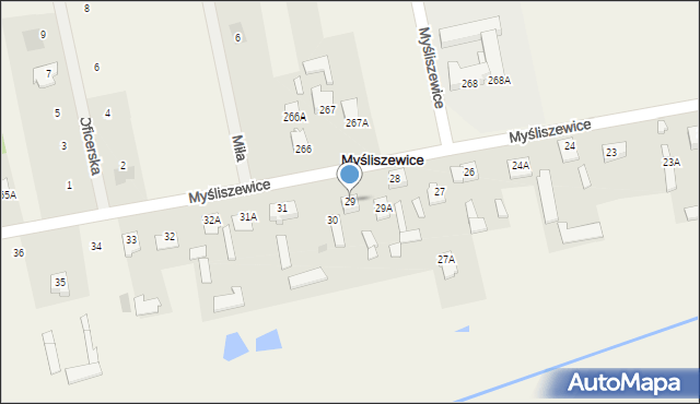 Myśliszewice, Myśliszewice, 29, mapa Myśliszewice