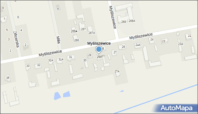 Myśliszewice, Myśliszewice, 29A, mapa Myśliszewice