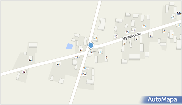 Myśliwczów, Myśliwczów, 1A, mapa Myśliwczów