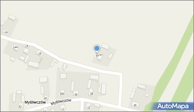 Myśliwczów, Myśliwczów, 37, mapa Myśliwczów