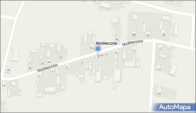 Myśliwczów, Myśliwczów, 8, mapa Myśliwczów