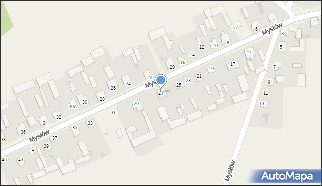 Mysłów, Mysłów, 27, mapa Mysłów