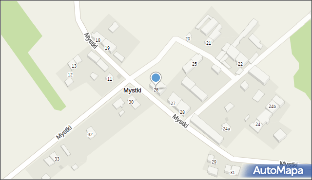 Mystki, Mystki, 26, mapa Mystki