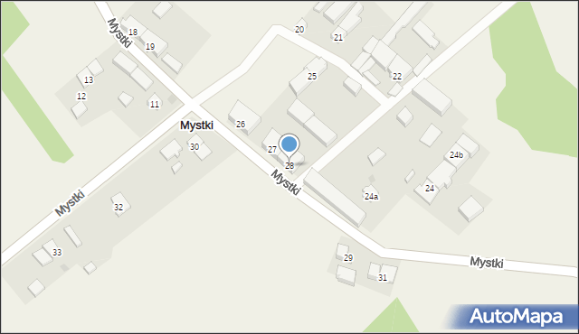 Mystki, Mystki, 28, mapa Mystki