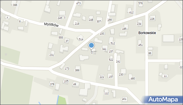 Mystków, Mystków, 2, mapa Mystków