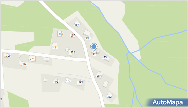 Mystków, Mystków, 41, mapa Mystków