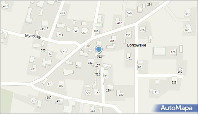 Mystków, Mystków, 512, mapa Mystków