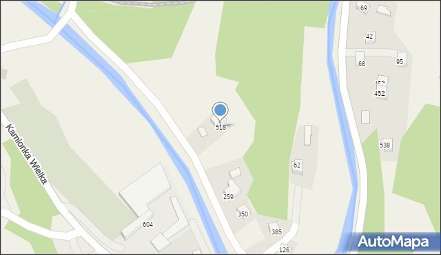 Mystków, Mystków, 518, mapa Mystków