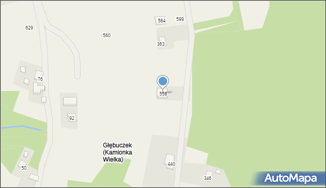 Mystków, Mystków, 558, mapa Mystków