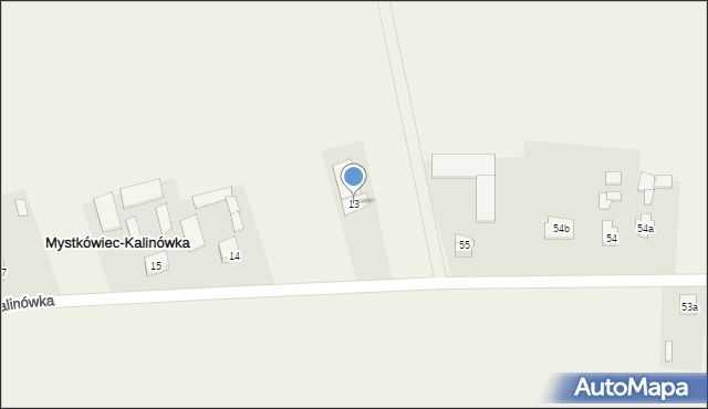 Mystkówiec-Kalinówka, Mystkówiec-Kalinówka, 13, mapa Mystkówiec-Kalinówka