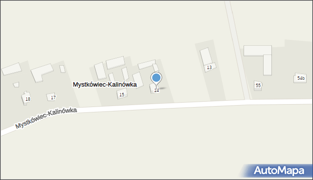 Mystkówiec-Kalinówka, Mystkówiec-Kalinówka, 14, mapa Mystkówiec-Kalinówka