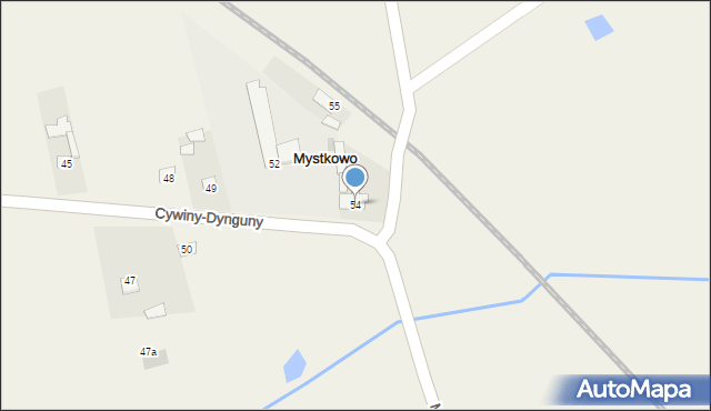 Mystkowo, Mystkowo, 54, mapa Mystkowo