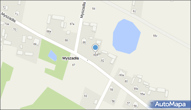 Myszadła, Myszadła, 62A, mapa Myszadła