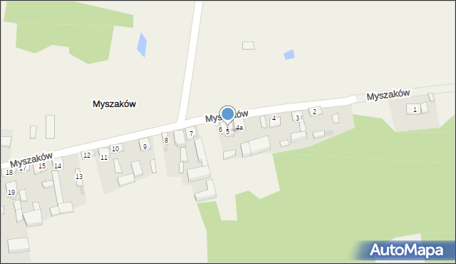 Myszaków, Myszaków, 5, mapa Myszaków