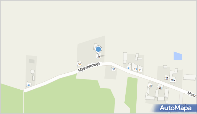 Myszakówek, Myszakówek, 35, mapa Myszakówek