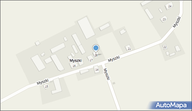 Myszki, Myszki, 18, mapa Myszki