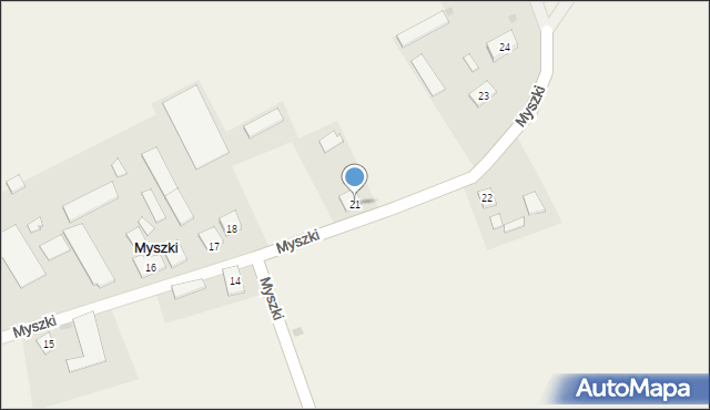 Myszki, Myszki, 21, mapa Myszki