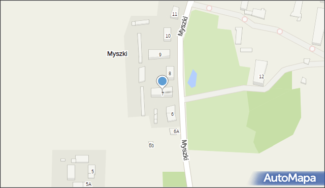 Myszki, Myszki, 7, mapa Myszki