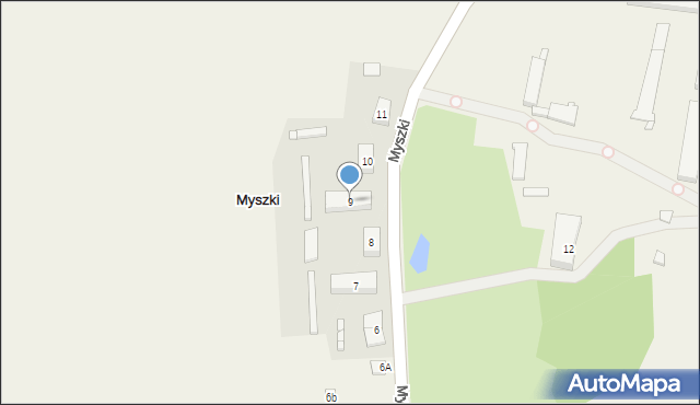 Myszki, Myszki, 9, mapa Myszki