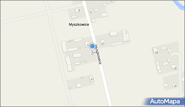 Myszkowice, Myszkowice, 12, mapa Myszkowice